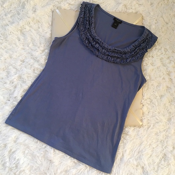 Ann Taylor Tops - ❗️SALE❗️Gorgeous Ann Taylor Ruffle Neckline Top